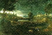 Nicolas Poussin landscape with pyramus and thisbe Spain oil painting artist